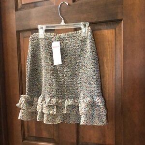 Women's Multicolor Ruffle Skirt